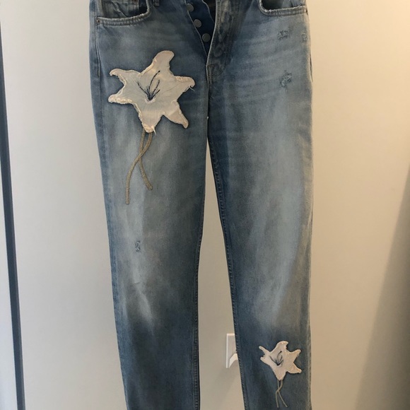 GRLFRND jeans size 25, high rise straight - Picture 8 of 8